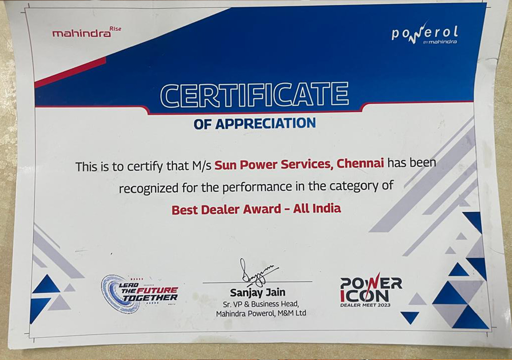 Certificate of Excellence